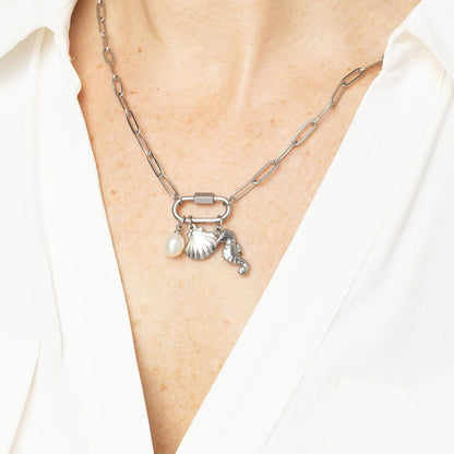 18K Gold PVD Natural Pearl Charm