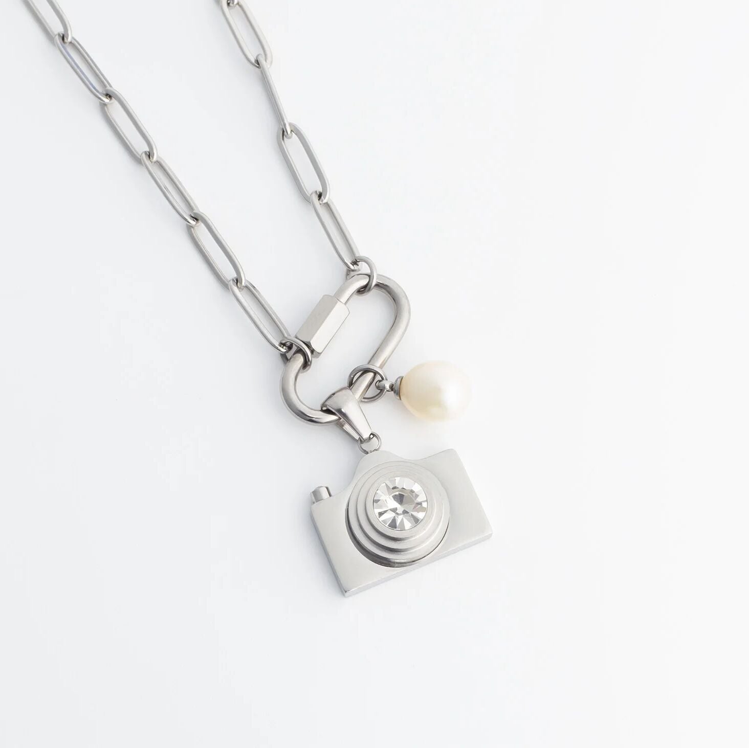 18K Gold PVD Natural Pearl Charm
