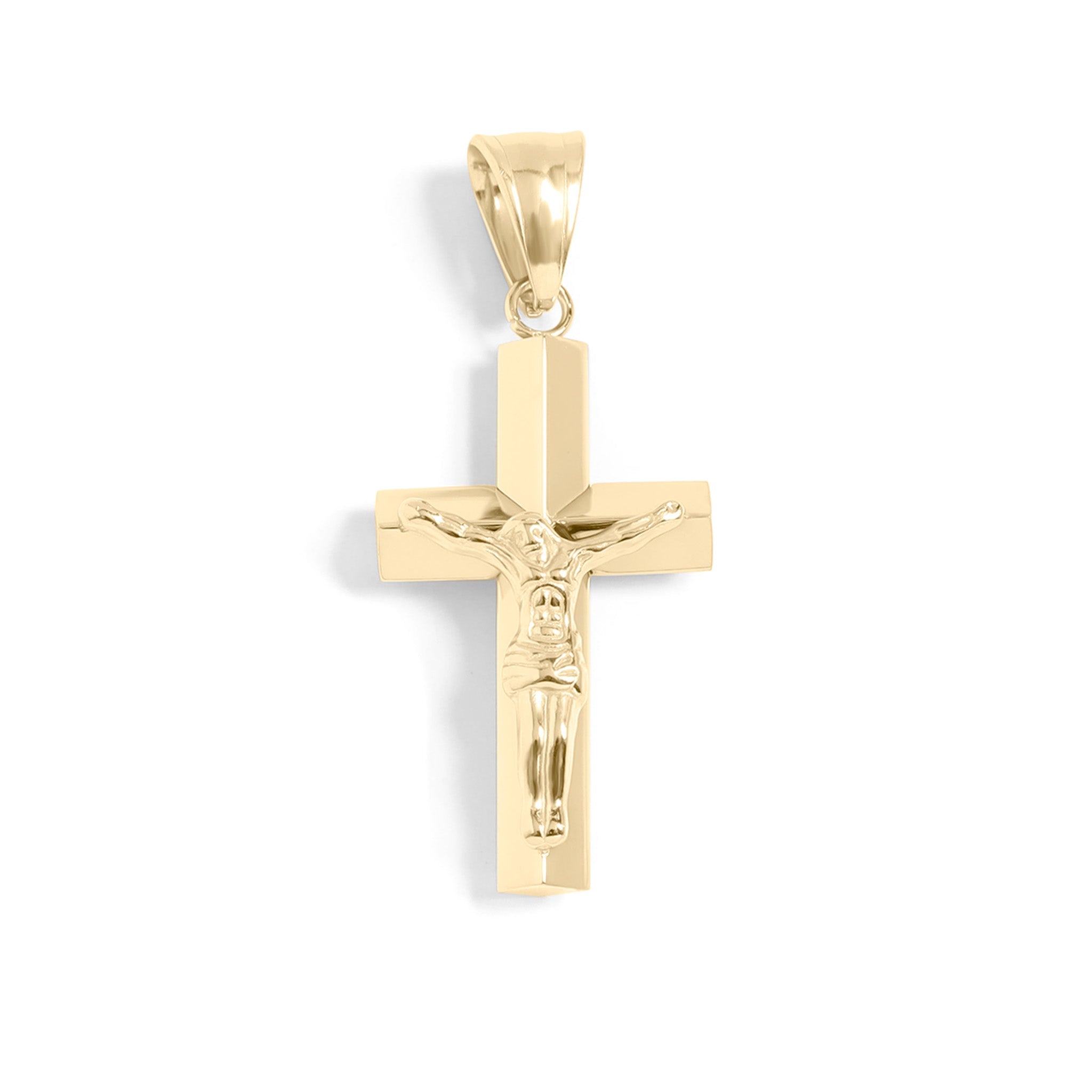 18K Gold PVD Stainless Steel Crucifix Cross Pendant