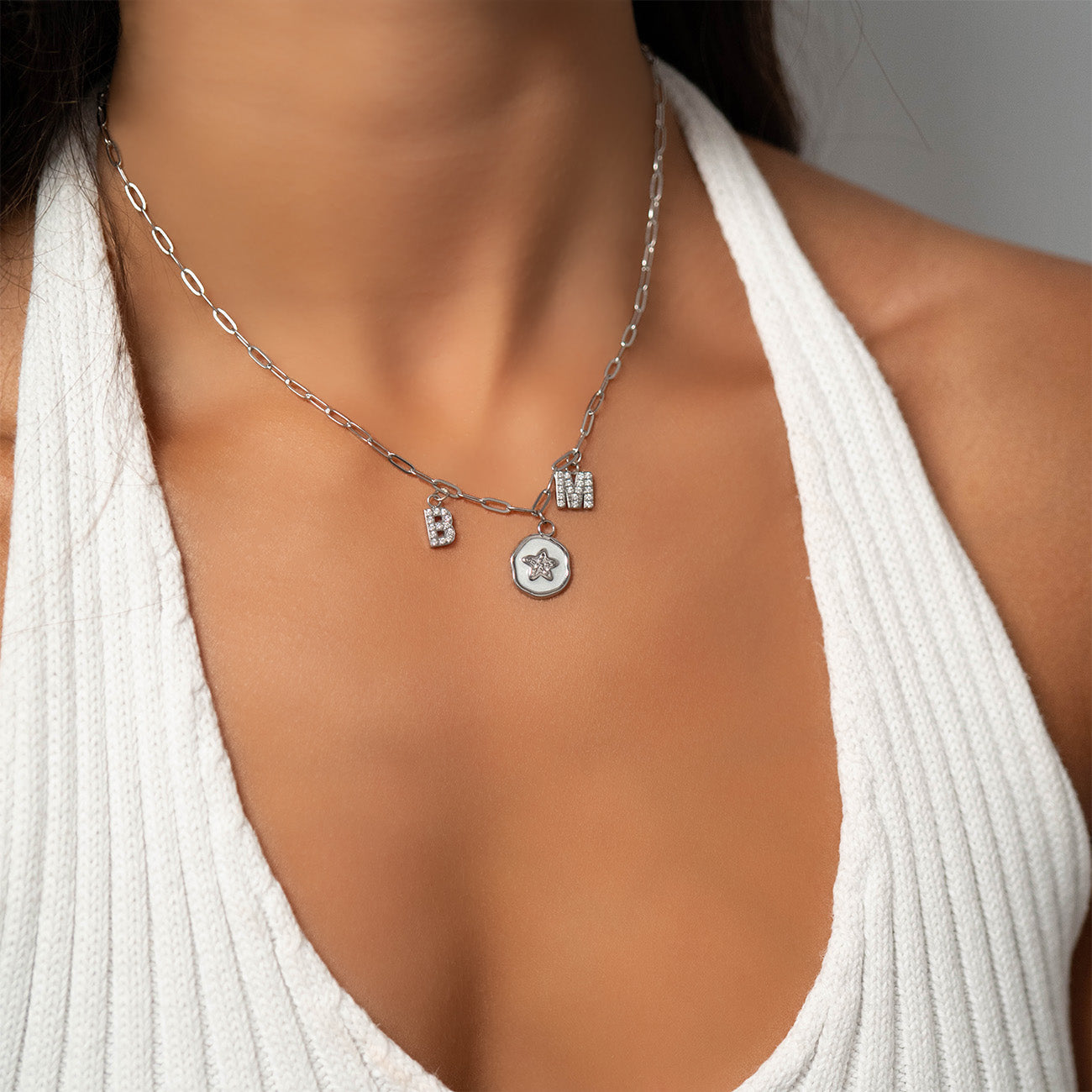 Stainless Steel Paperclip Chain Necklace