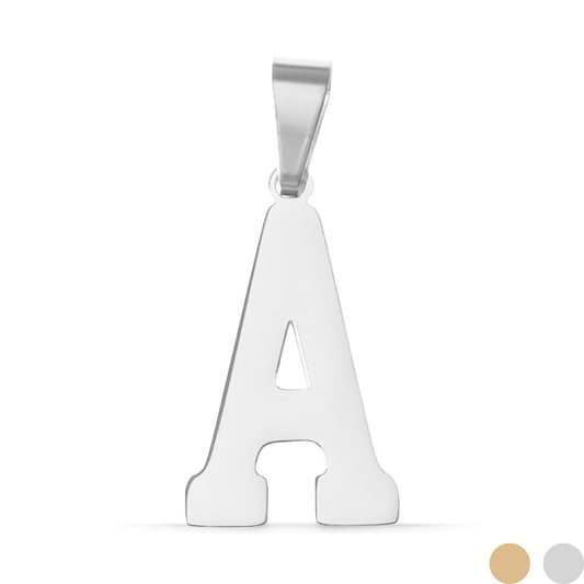 Stainless Steel Sport Letter Pendant