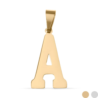 18K Gold PVD Stainless Steel Sports Letter Pendant