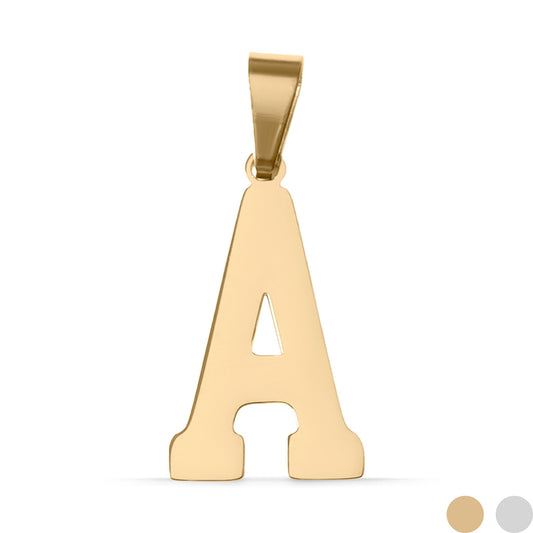 18K Gold PVD Stainless Steel Sports Letter Pendant