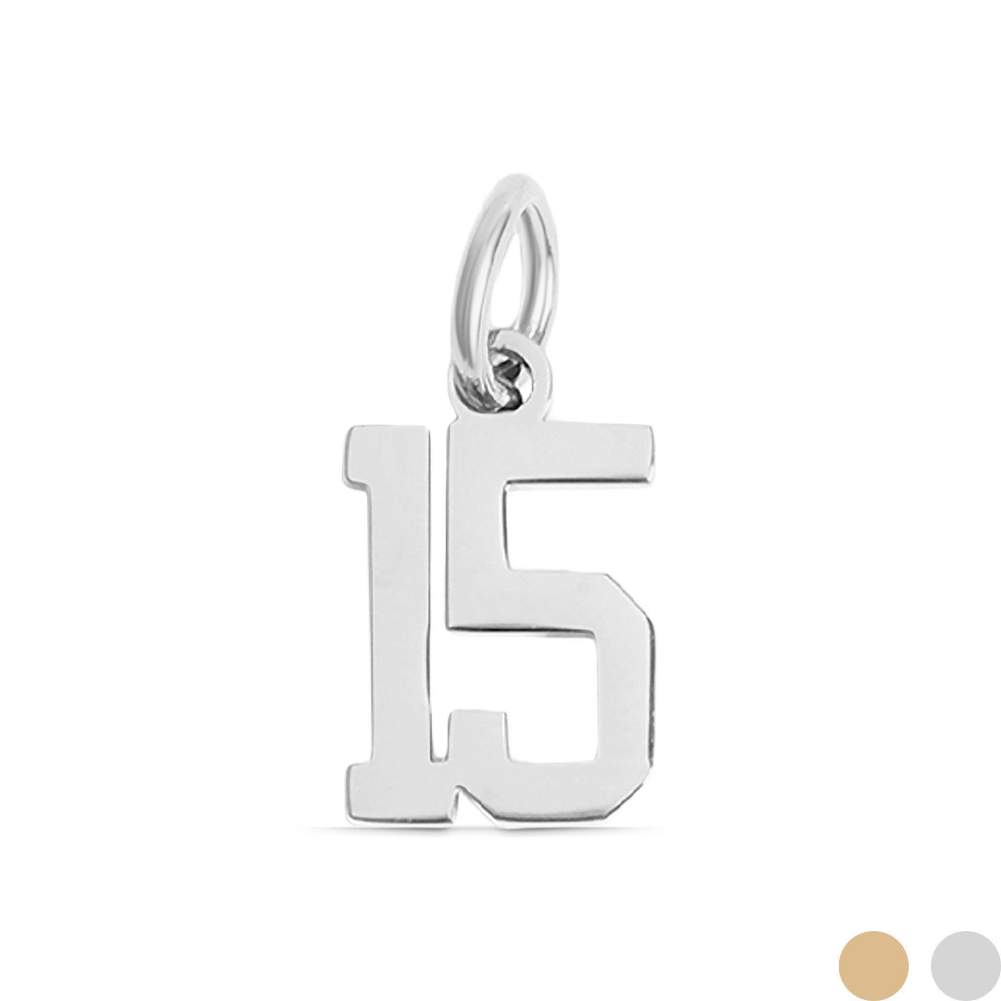 Stainless Steel Small Sport Number Pendants