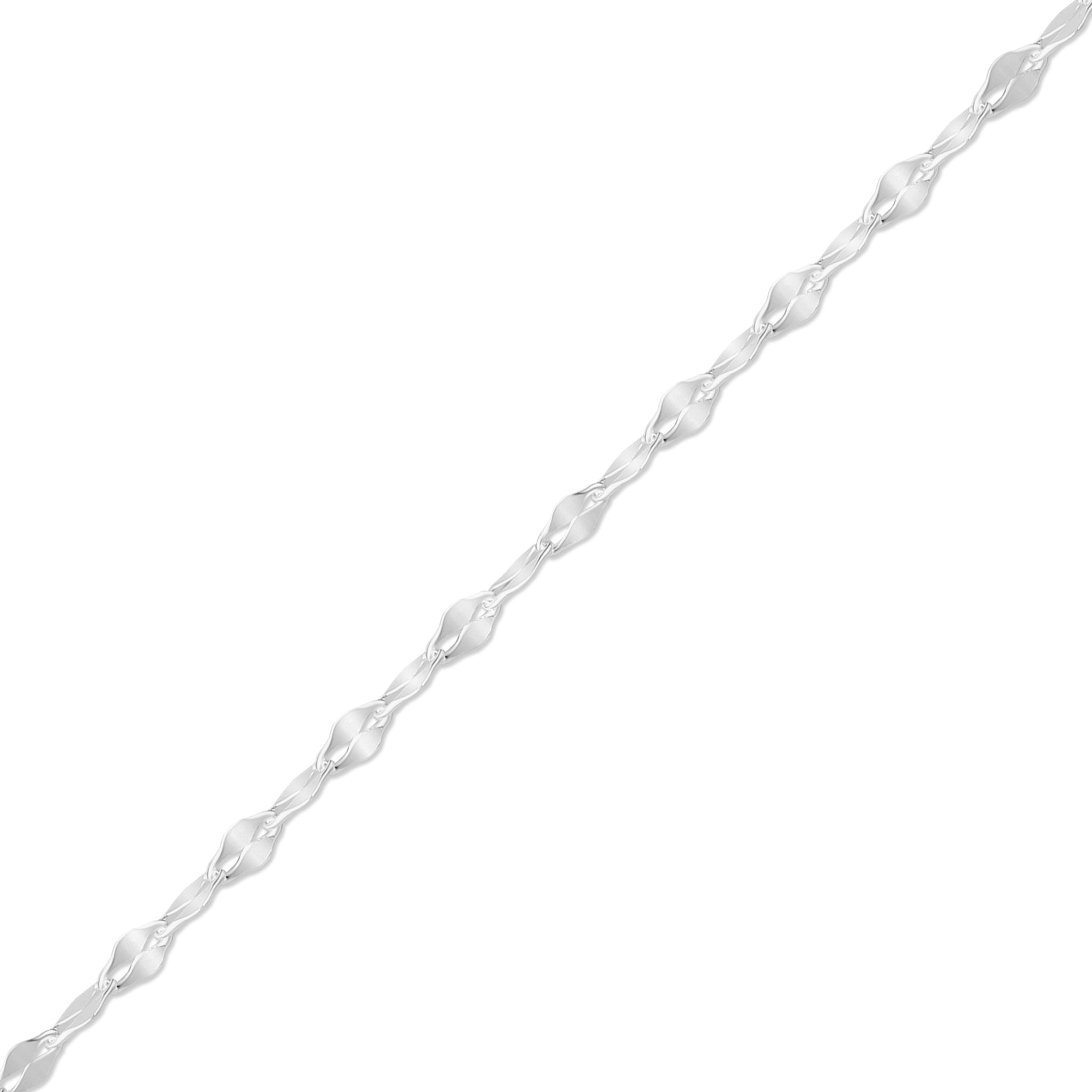 2.0 mm Lip Chain .925 Sterling Silver Permanent Jewelry - By the Foot