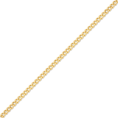 1.2mm Diamond Cut Curb 14K Solid Gold Permanent Jewelry Chain - By the Inch