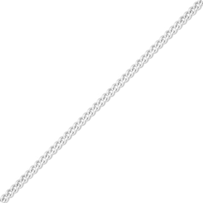 1.2mm Diamond Cut Curb .925 Sterling Silver Permanent Jewelry Chain - By the Foot