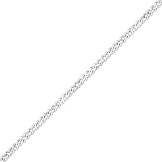 1.2mm Diamond Cut Curb .925 Sterling Silver Permanent Jewelry Chain - By the Foot