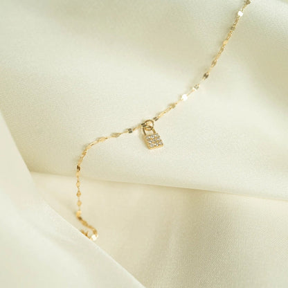 2.0 mm Lip Chain 14K Solid Gold Permanent Jewelry - By the Inch