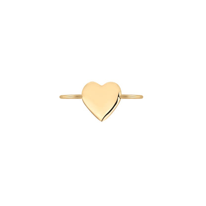 Permanent Jewelry 14K Solid Gold Heart Connector Charm