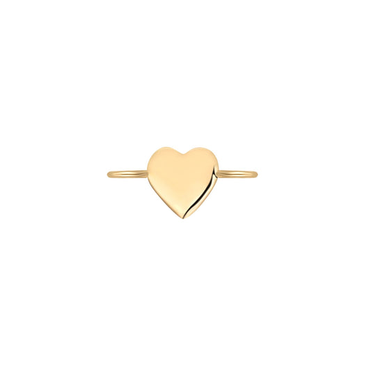 Permanent Jewelry 14K Solid Gold Heart Connector Charm