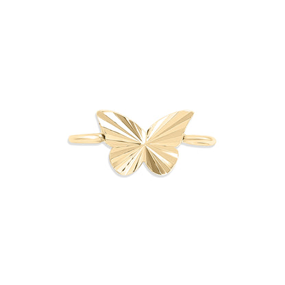 .925 Sterling Silver Sunburst Butterfly Charm Connector