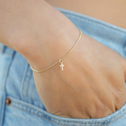 1.2mm Diamond Cut Curb 14K Gold Plated .925 Sterling Silver Permanent Jewelry Chain - By the Foot