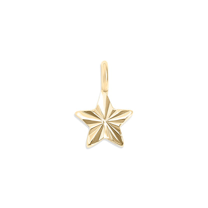 .925 Sterling Silver Sunburst Star Charm for Permanent Jewelry