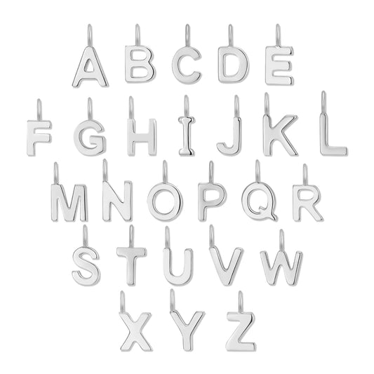 Permanent Jewelry .925 Sterling Silver Initial Charms