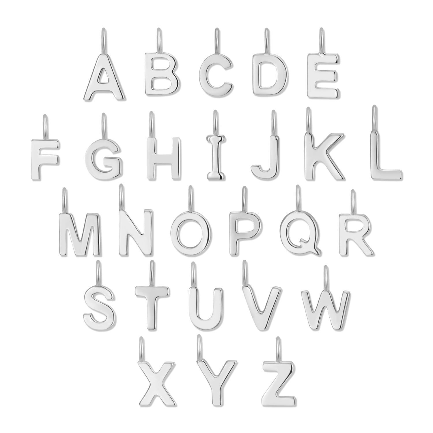Permanent Jewelry Initial Letter Charm Set (A-Z)