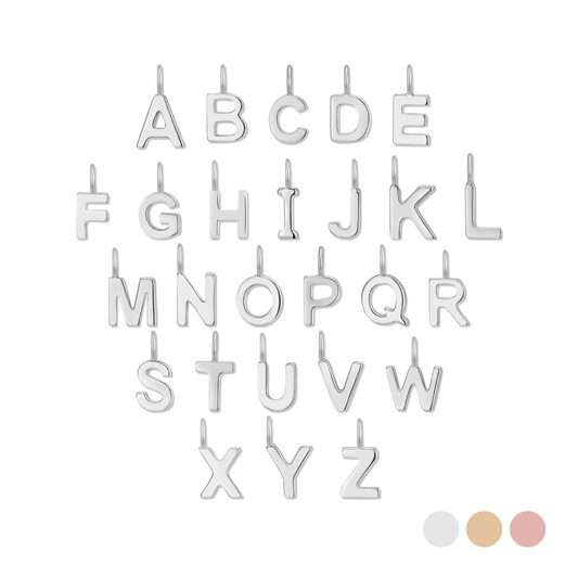 Permanent Jewelry Initial Letter Charm Set (A-Z)