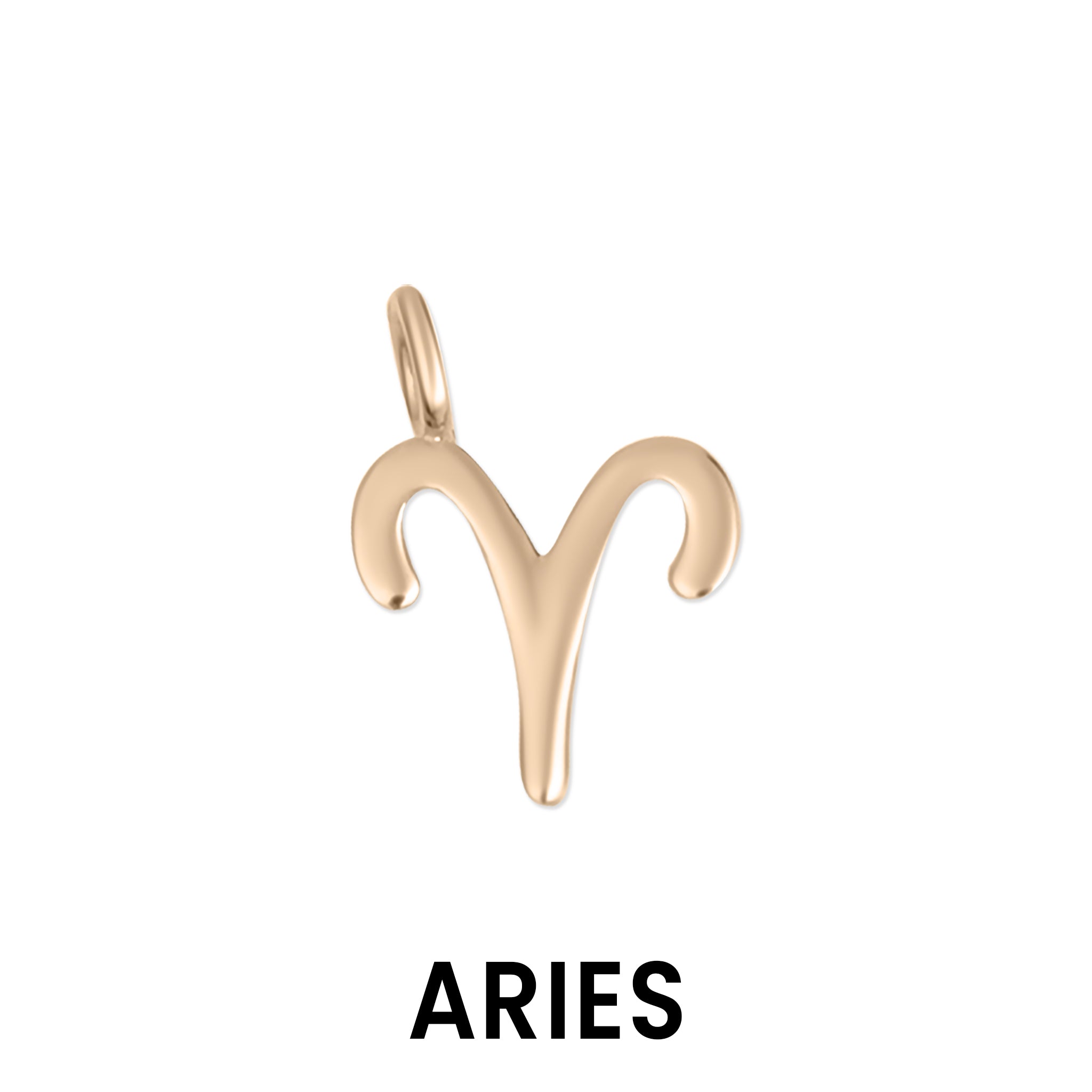 Permanent Jewelry 14K Solid Rose Gold Zodiac Charms