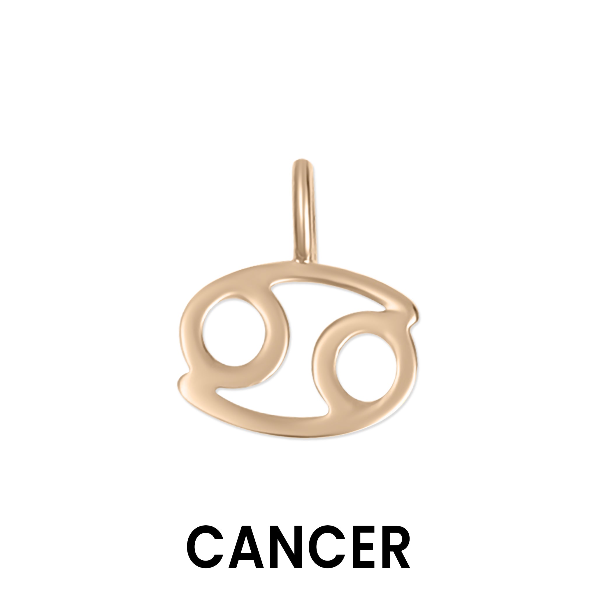 Permanent Jewelry 14K Solid Rose Gold Zodiac Charms