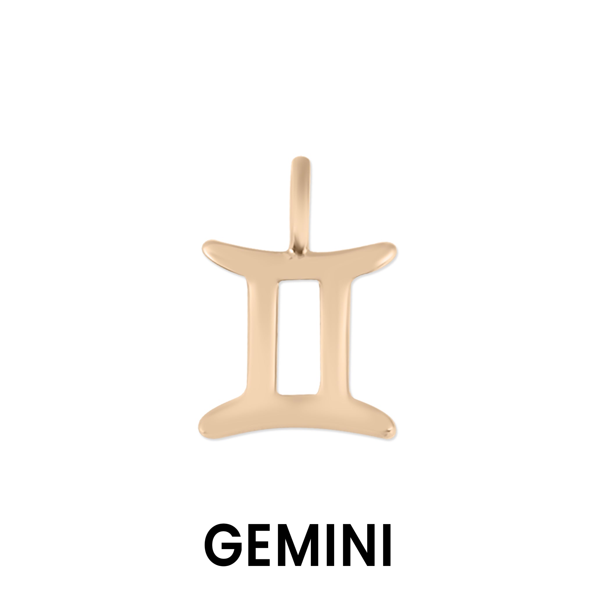 Permanent Jewelry 14K Solid Rose Gold Zodiac Charms