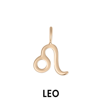 Permanent Jewelry 14K Solid Rose Gold Zodiac Charms