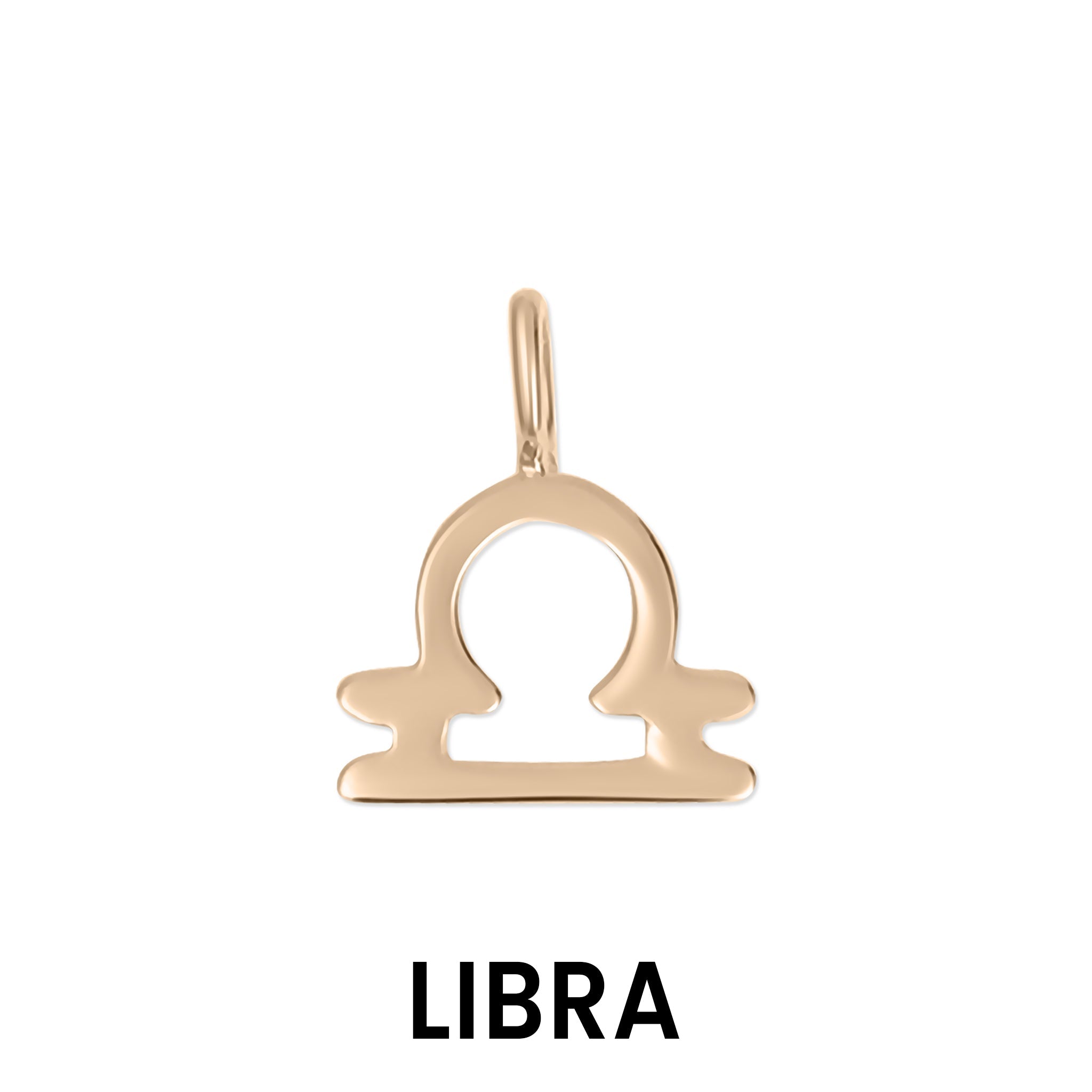 Permanent Jewelry 14K Solid Rose Gold Zodiac Charms