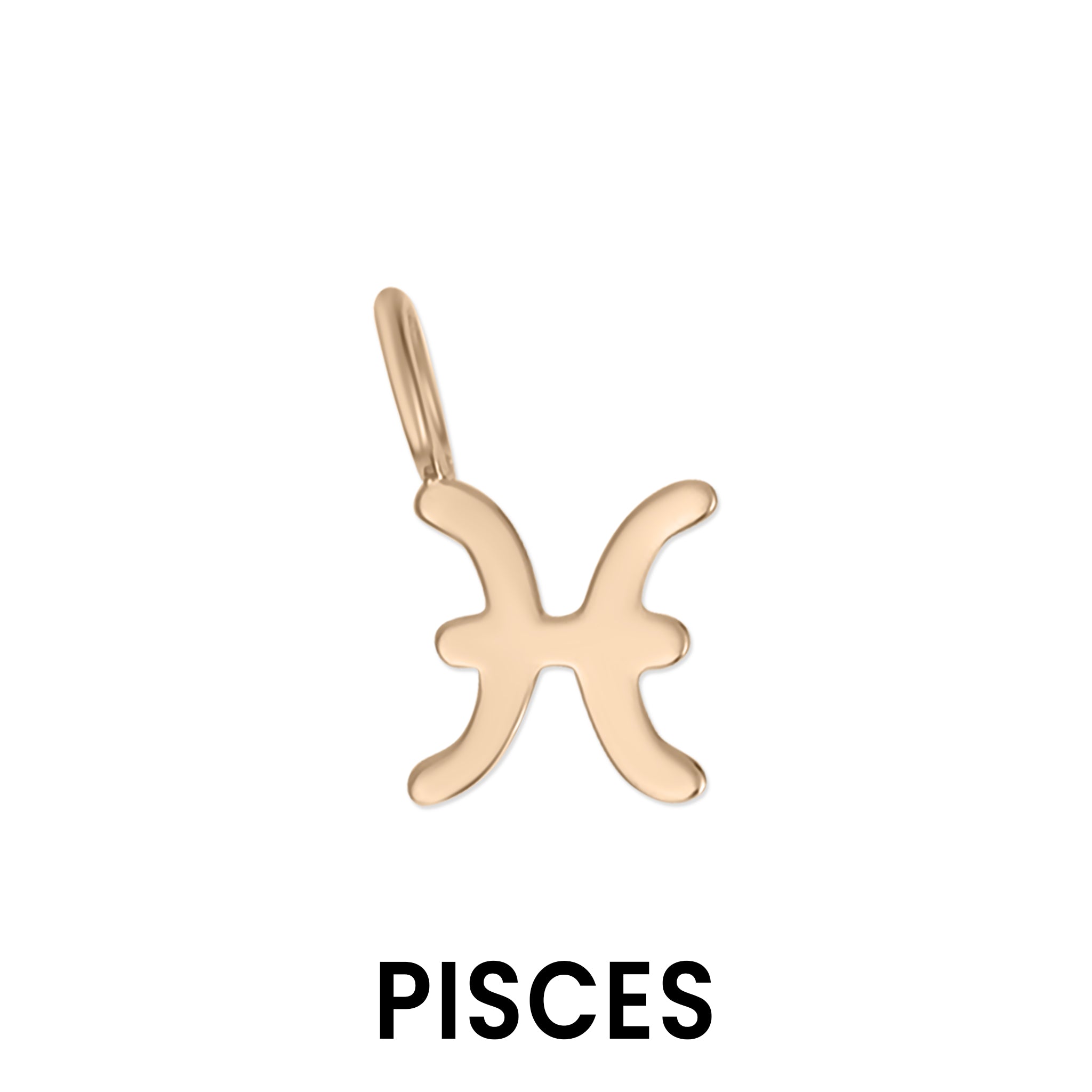 Permanent Jewelry 14K Solid Rose Gold Zodiac Charms