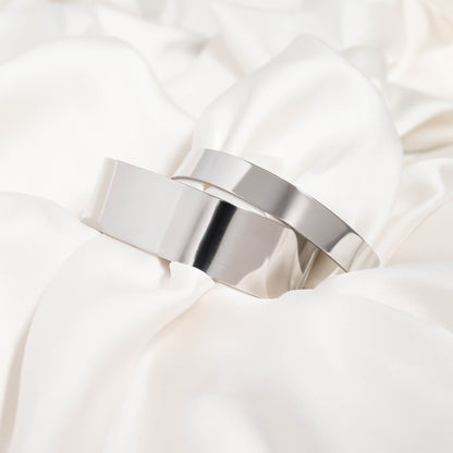 Stainless Steel Rounded Blank Cuff Bracelet