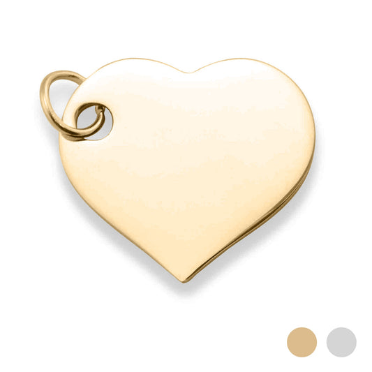 Stainless Steel Polished Heart Pendant