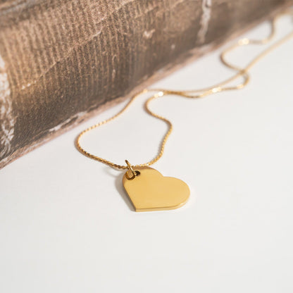 Stainless Steel Polished Heart Pendant