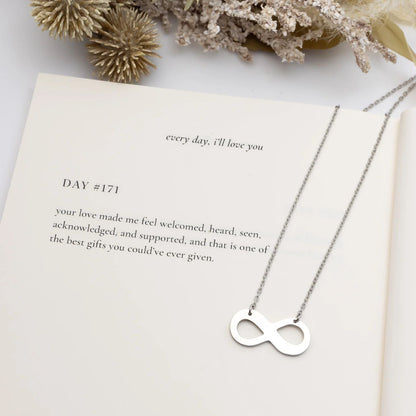 Stainless Steel Blank Infinity Necklace
