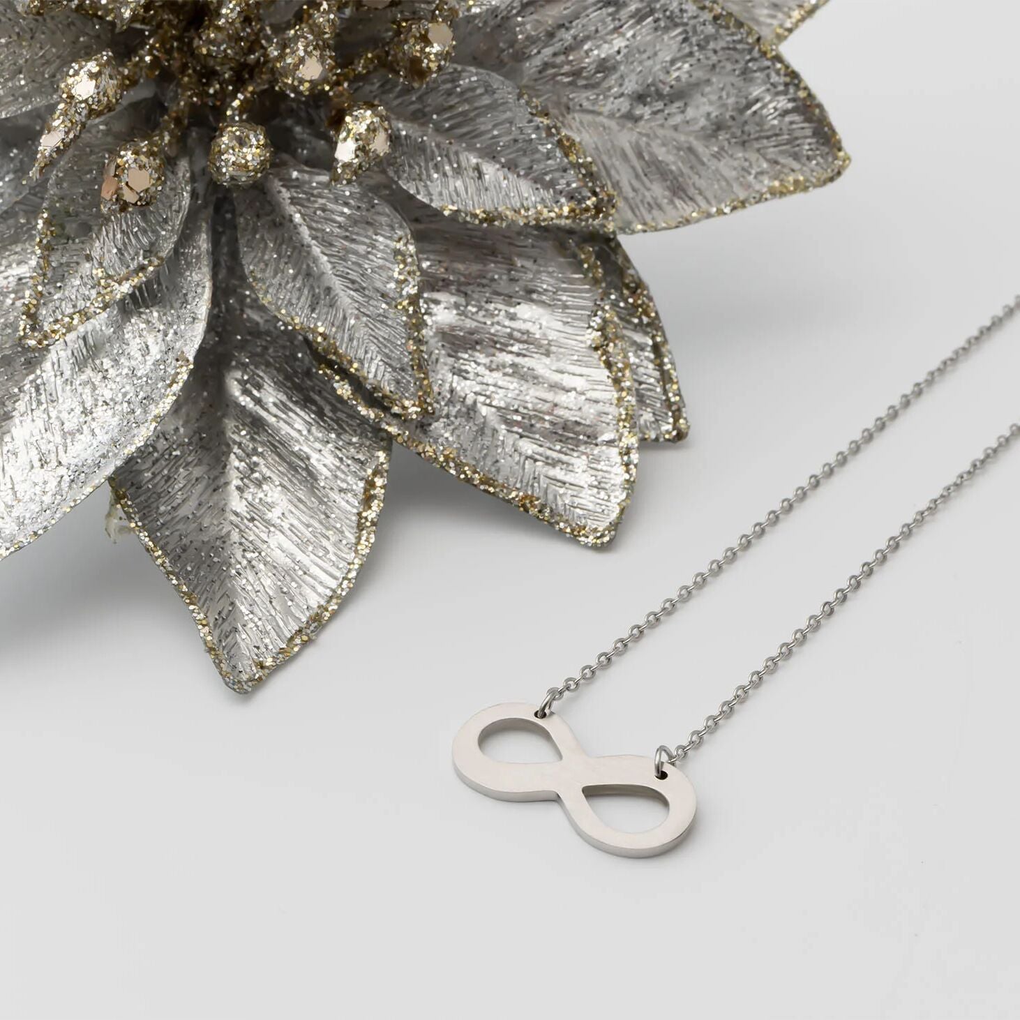 Stainless Steel Blank Infinity Necklace
