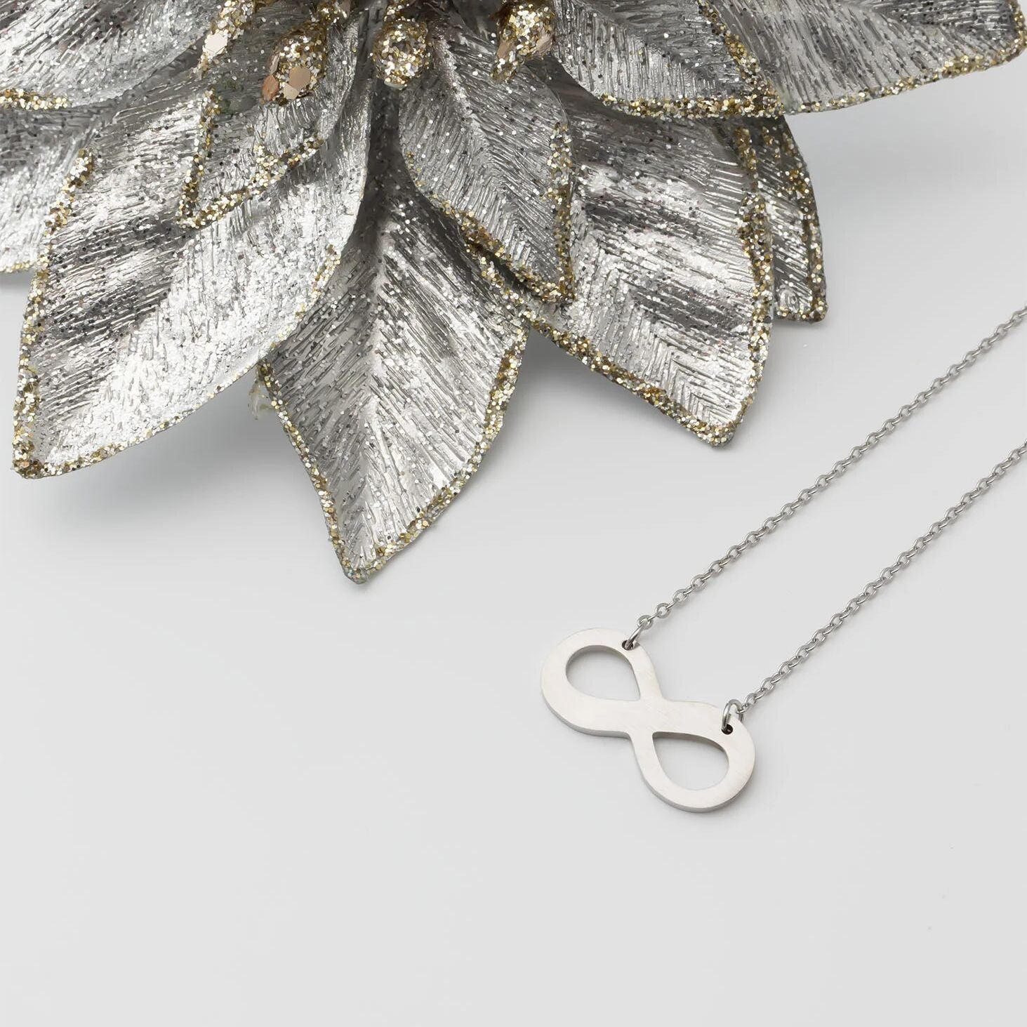 Stainless Steel Blank Infinity Necklace
