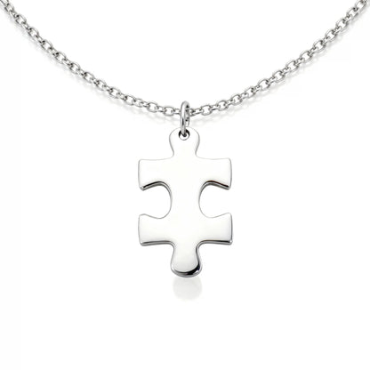 Vertical Blank Stainless Steel Puzzle Piece