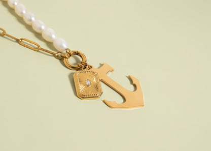 Stainless Steel Blank Anchor Pendant