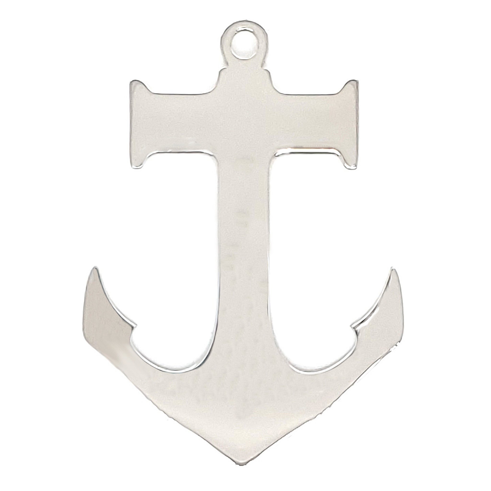 Stainless Steel Blank Anchor Pendant