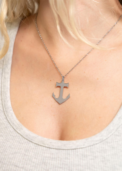Stainless Steel Blank Anchor Pendant