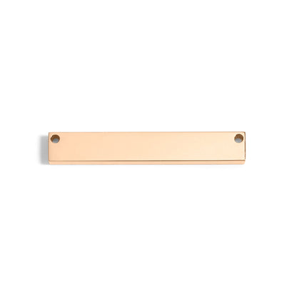 18K Gold PVD Stainless Steel Blank Bar Pendant