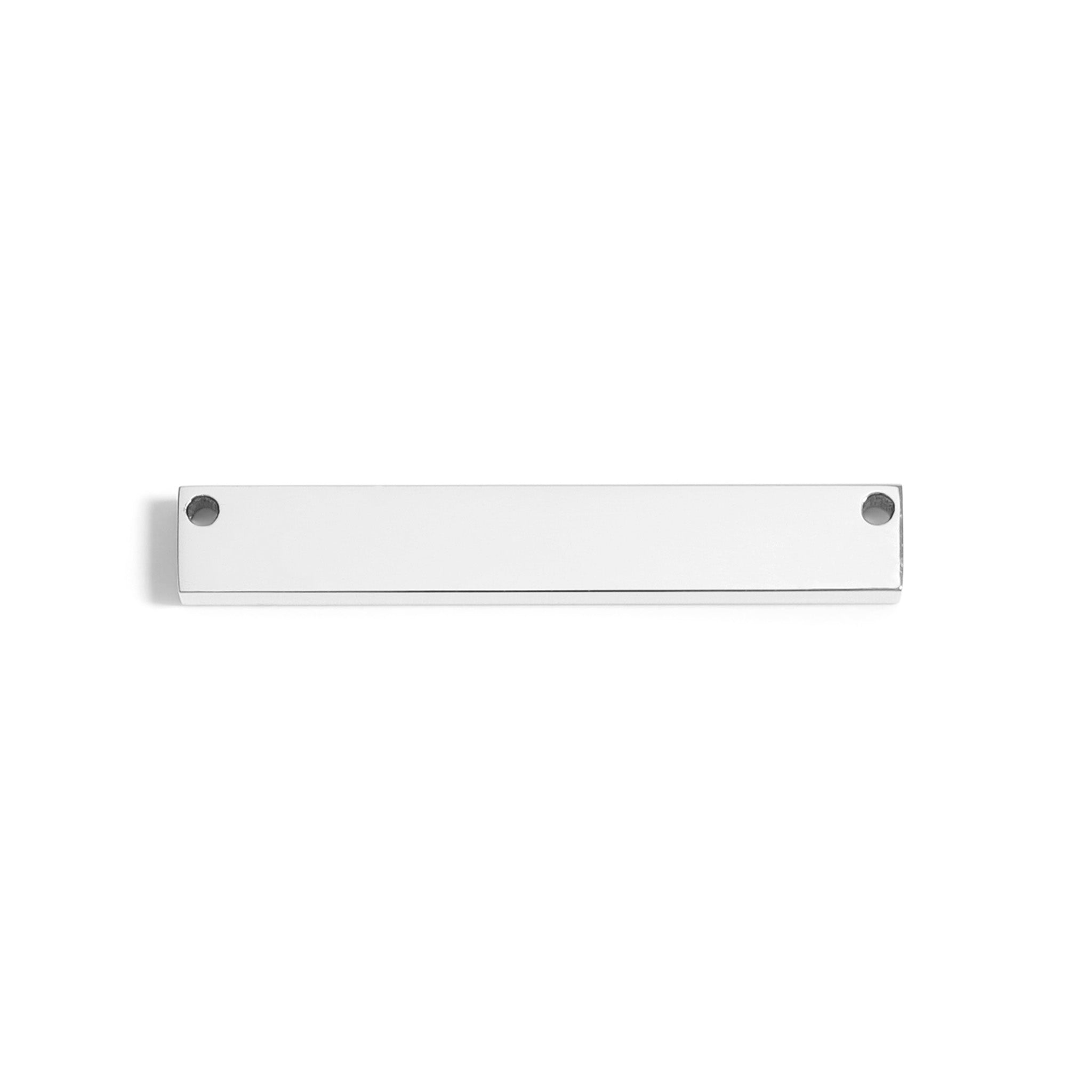 18K Gold PVD Stainless Steel Blank Bar Pendant
