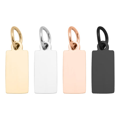 18K PVD Coated Stainless Steel Blank Jewelry Tags