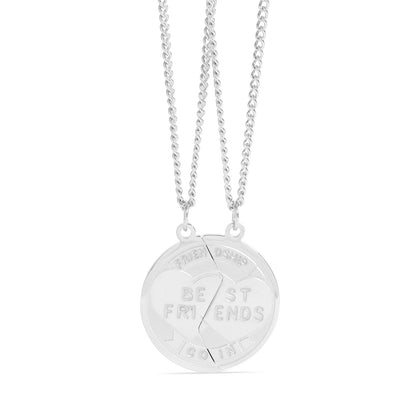 Stainless Steel Best Friend Break Apart Friendship Necklace