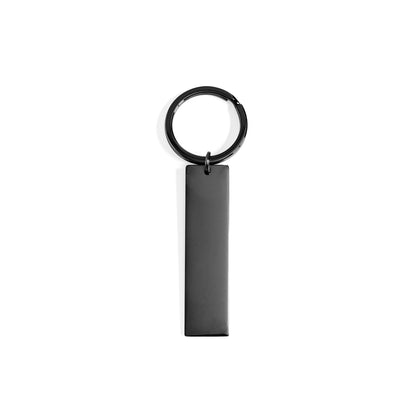 18K Gold PVD Stainless Steel Engravable Blank Keychain