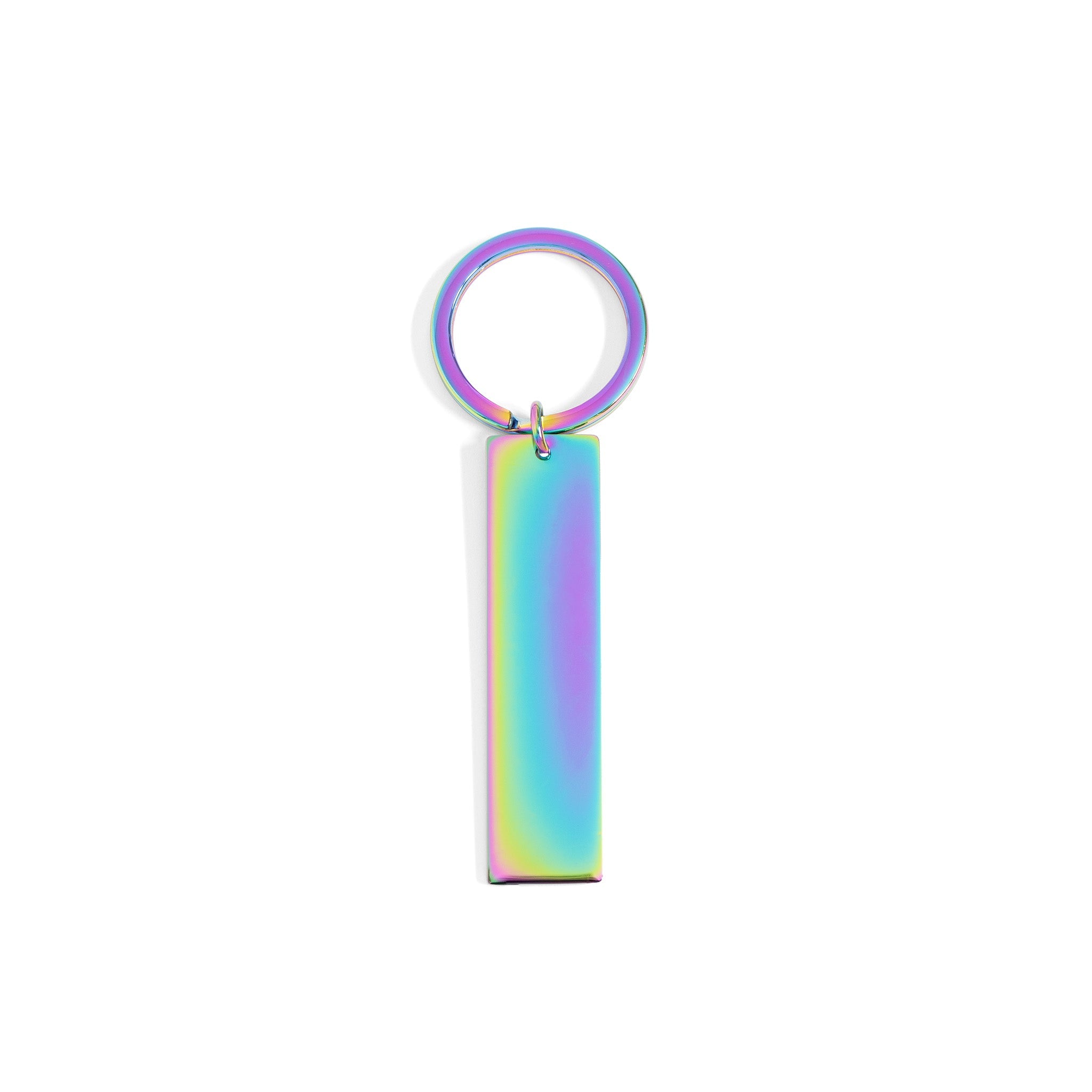 18K Gold PVD Stainless Steel Engravable Blank Keychain
