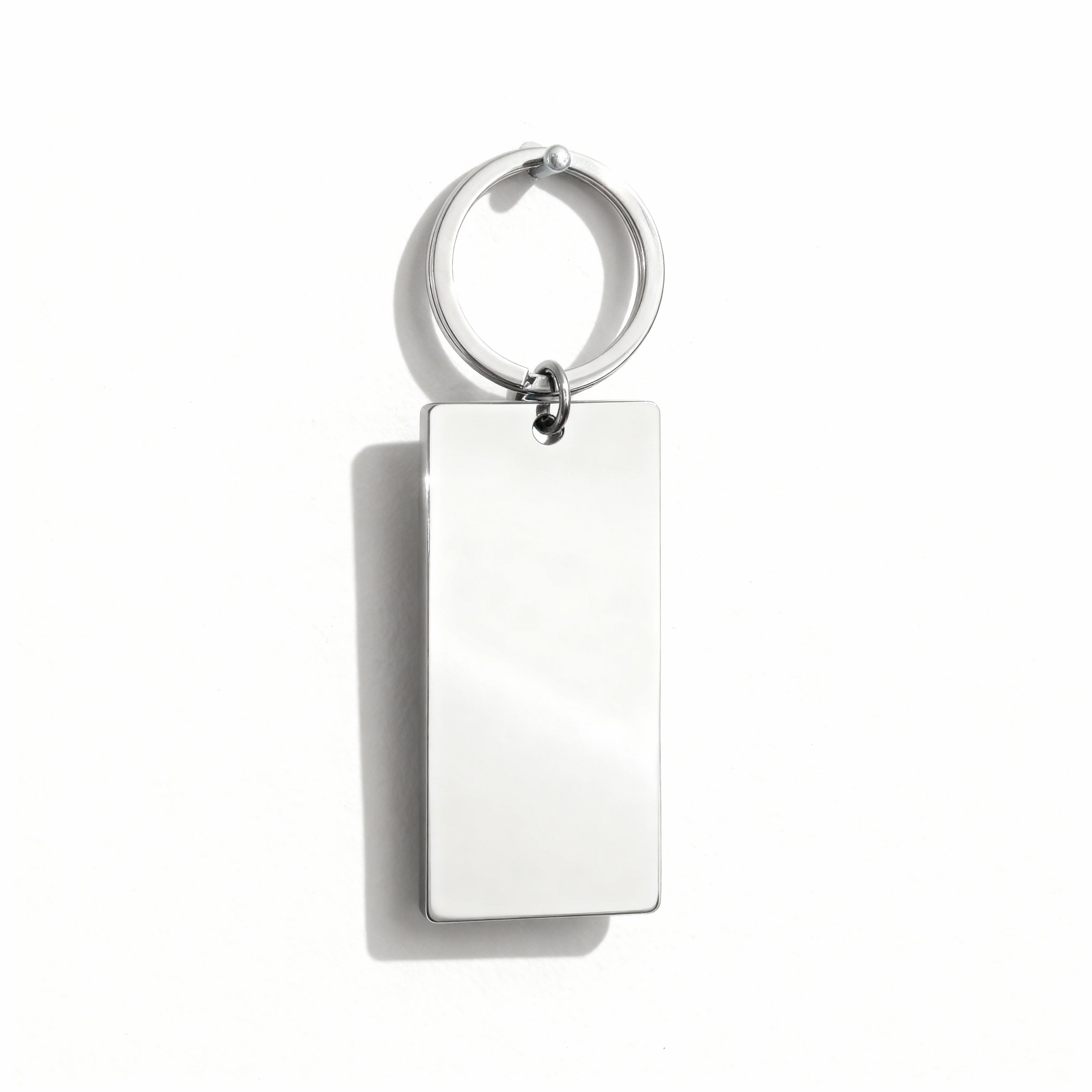 Stainless Steel Large Blank Polished Bar Keychain Pendant