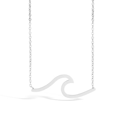 Stainless Steel Wave Necklace