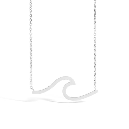 Stainless Steel Wave Necklace