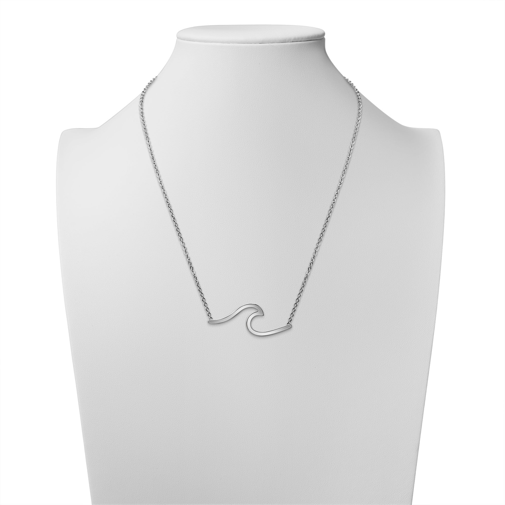 Stainless Steel Wave Necklace