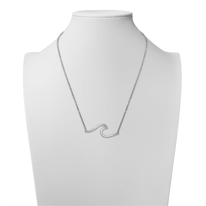 Stainless Steel Wave Necklace