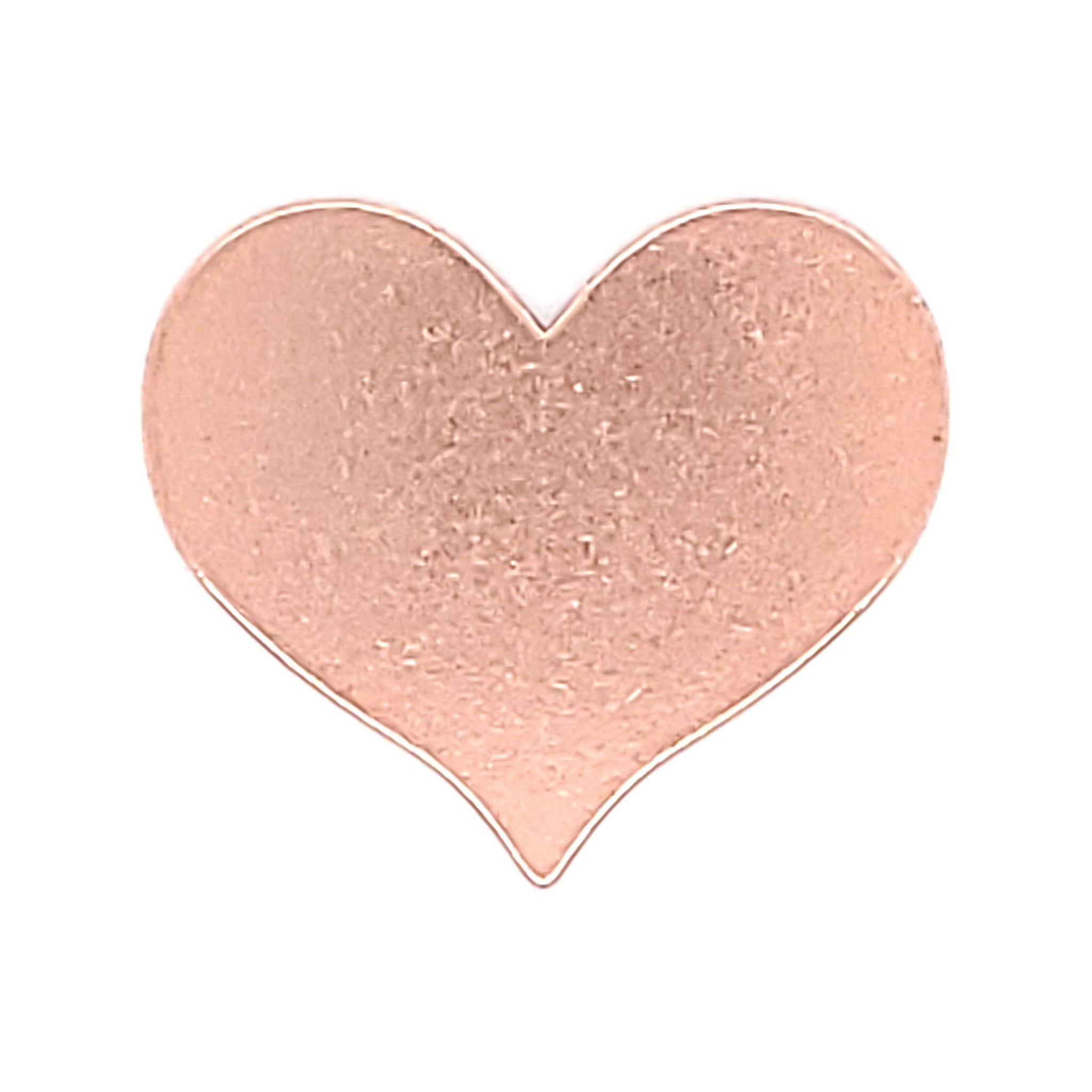 Copper Blank Heart Pendant