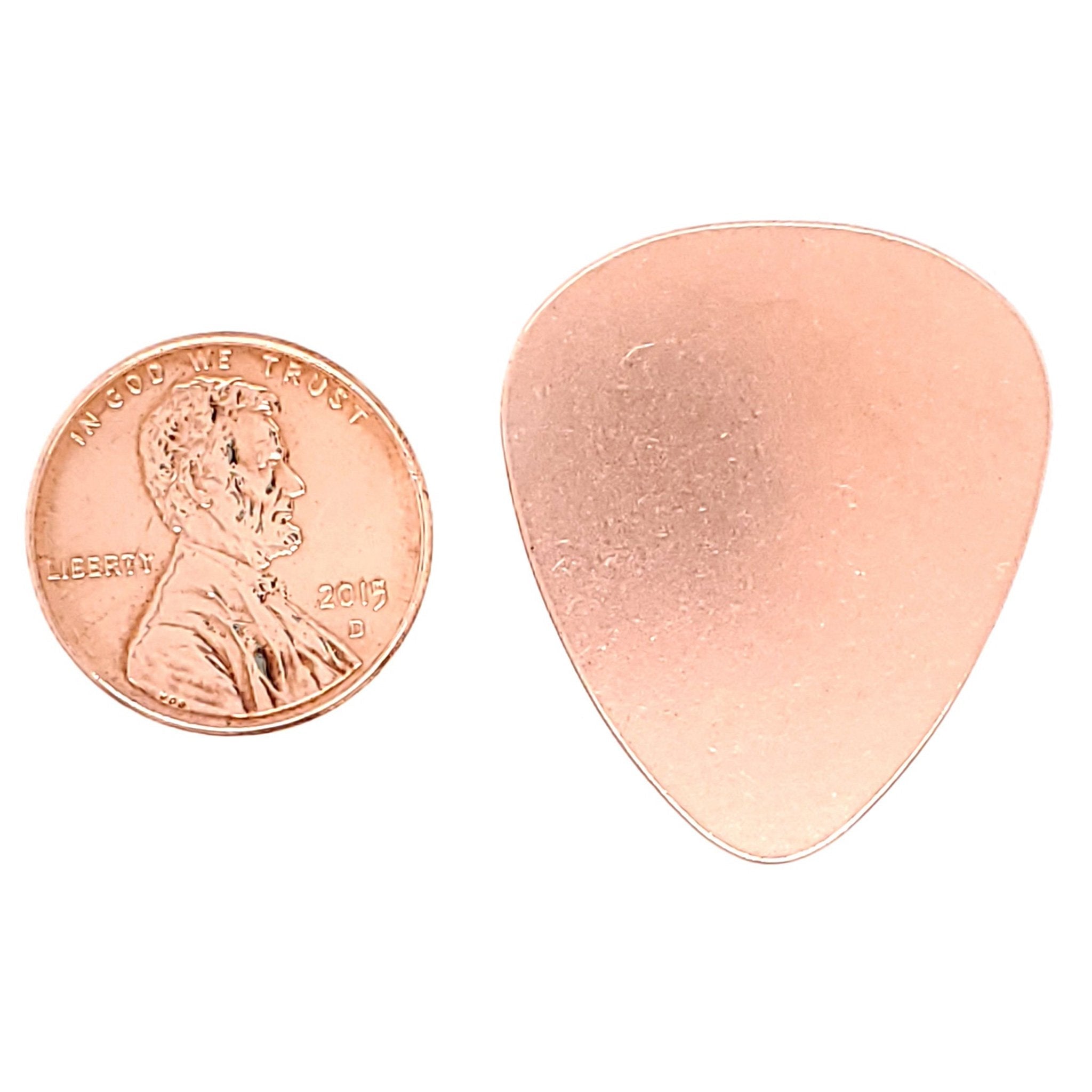 Copper Blank Guitar Pick Pendant
